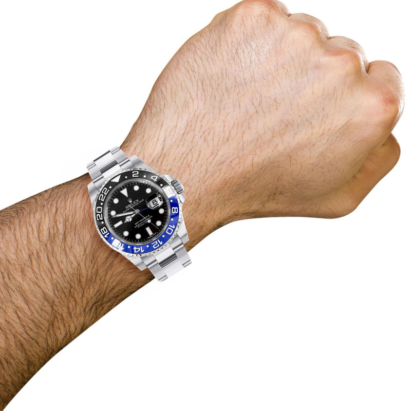 Rolex GMT Master II  | Stainless Steel 116710BLNR | Black Dial | Black & Blue Ceramic Bezel | Batman