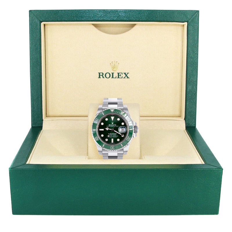 Rolex Submariner | Stainless Steel 116610LV | Green Dial | Green Ceramic Bezel | Hulk