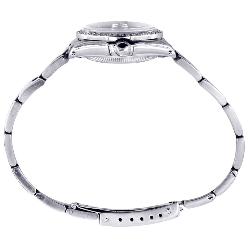 Diamond Rolex Date 34 MM | 2.25 CARAT | CUSTOM DIAMOND DIAL | OYSTER BAND