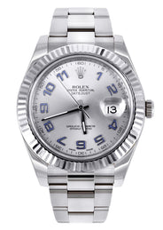 ROLEX DATEJUST II 41 MM | OYSTER BAND | STEEL WATCH | SILVER ARABIC DIAL