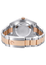 ROLEX DATEJUST 41 MM | OYSTER BAND | STEEL & 18K ROSE GOLD WATCH | SLATE GREY WIMBELDON DIAL | 18K DOME BEZEL