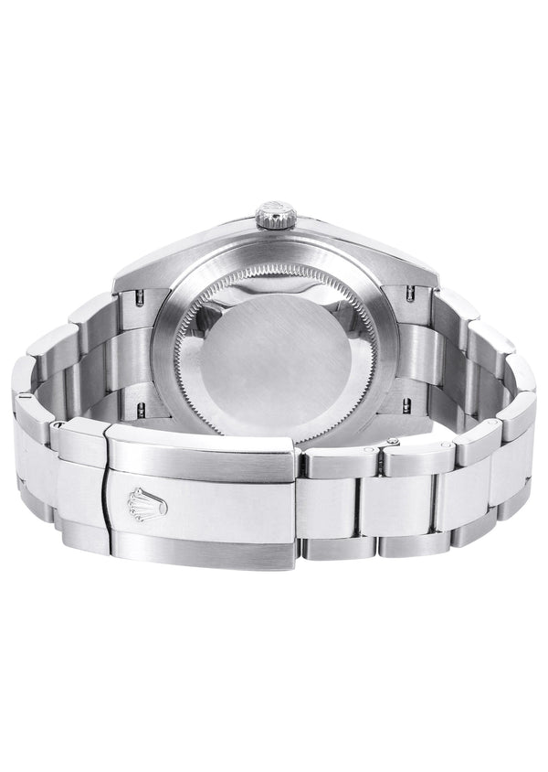 ROLEX DATEJUST 41 MM | OYSTER STEEL WATCH | SILVER DIAL| 126300 | SMOOTH BEZEL