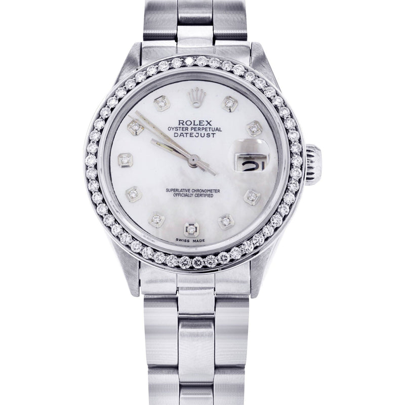 Diamond Rolex Datejust 36 MM | 2 Carat | Diamond Mother of Pear Dial