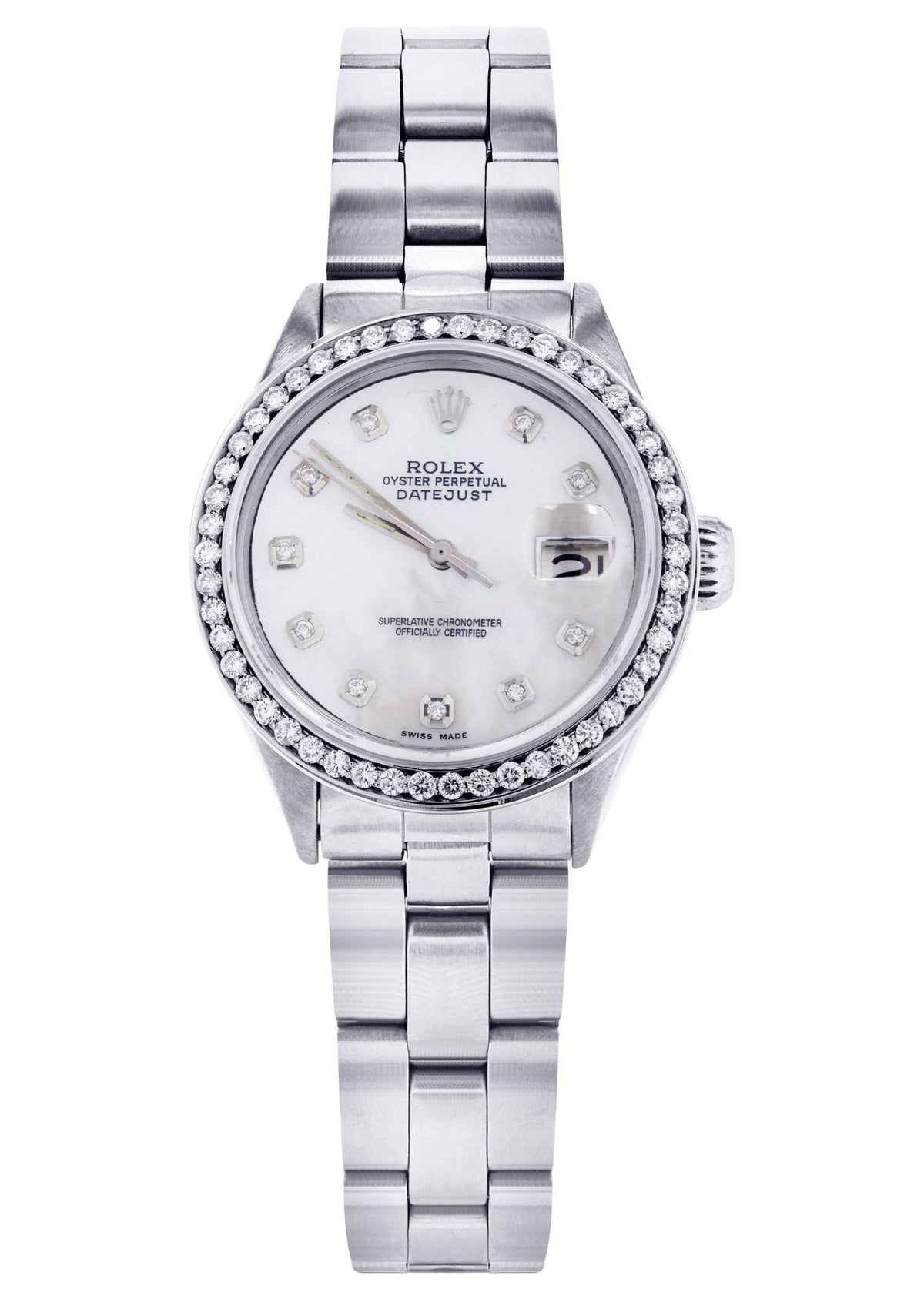 Diamond Rolex Datejust 36 MM | 2 Carat | Diamond Mother of Pear Dial