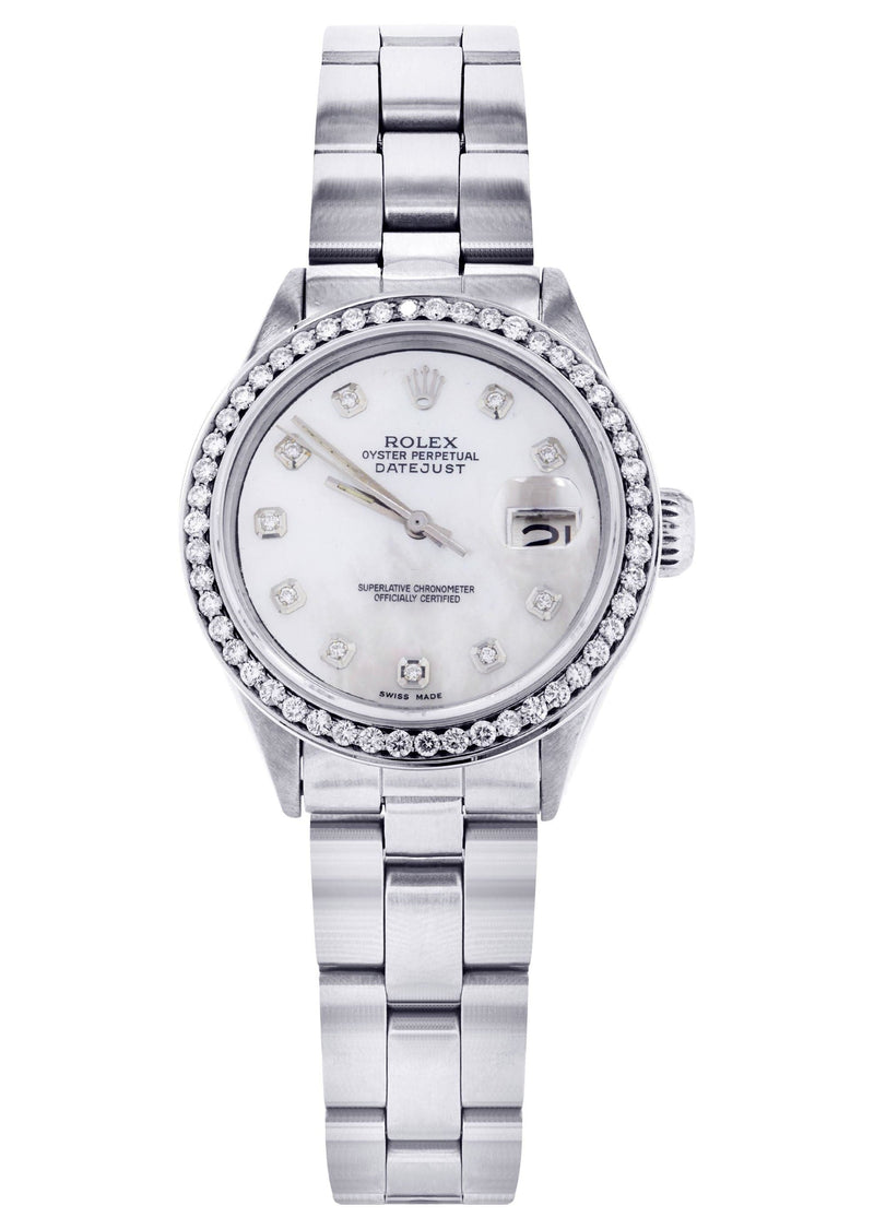 Diamond Rolex Datejust 36 MM | 2 Carat | Diamond Mother of Pear Dial