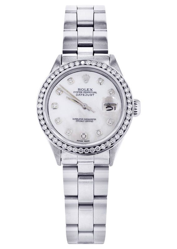 Diamond Rolex Datejust 36 MM | 2 Carat | Diamond Mother of Pear Dial
