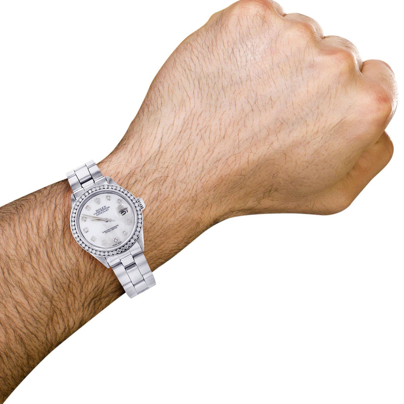 Diamond Rolex Datejust 36 MM | 2 Carat | Diamond Mother of Pear Dial