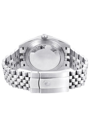 ROLEX DATEJUST 41 MM | STEEL WATCH | JUBILEE BAND | RHODIUM INDEX DIAL | 18K FLUTED BEZEL