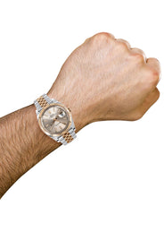 ROLEX DATEJUST 41 MM | 18K YELLOW GOLD & STEEL WATCH | JUBILEE BAND | CHAMPAGNE INDEX