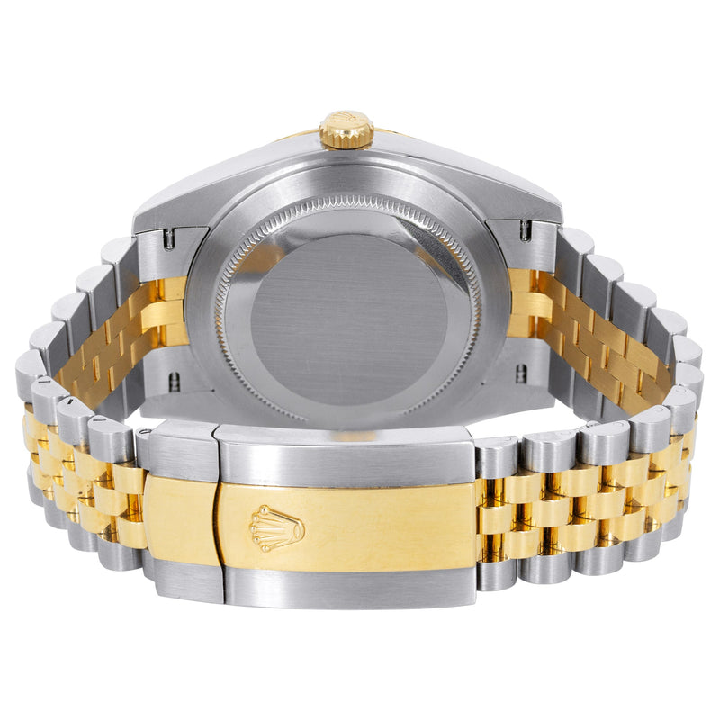 ROLEX DATEJUST 41 MM | 18K YELLOW GOLD & STEEL WATCH | JUBILEE BAND | DIAMOND CHAMPAGNE DIAL