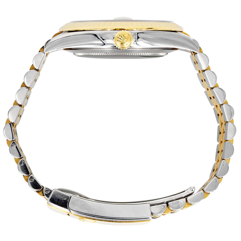 ROLEX DATEJUST 41 MM | 18K YELLOW GOLD & STEEL WATCH | JUBILEE BAND | DIAMOND CHAMPAGNE DIAL