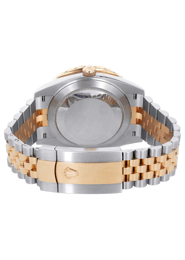 ROLEX DATEJUST 41 MM | 18K ROSE GOLD & STEEL WATCH | JUBILEE BAND | 5.00 CT DIAMOND BEZEL