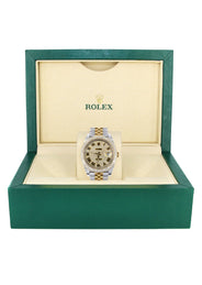 ROLEX DATEJUST 41 MM | 18K YELLOW GOLD & STEEL WATCH | JUBILEE BAND | 5.00 CT TWO ROW BEZEL