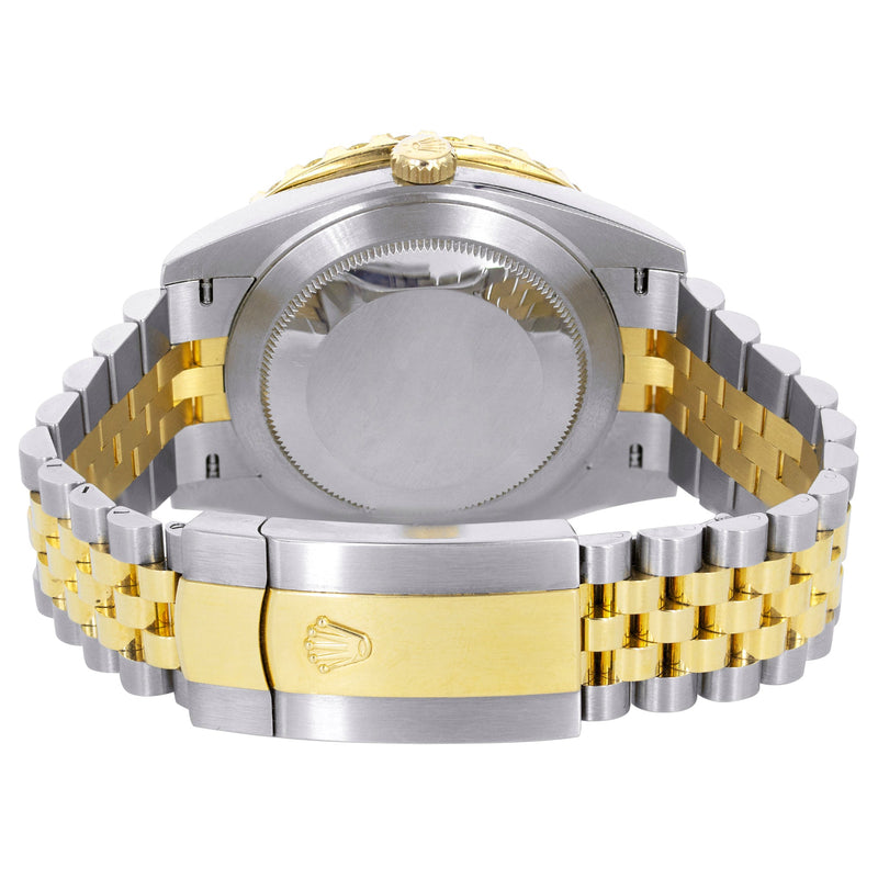 ROLEX DATEJUST 41 MM | 18K YELLOW GOLD & STEEL WATCH | JUBILEE BAND | 4.00 CT  BEZEL