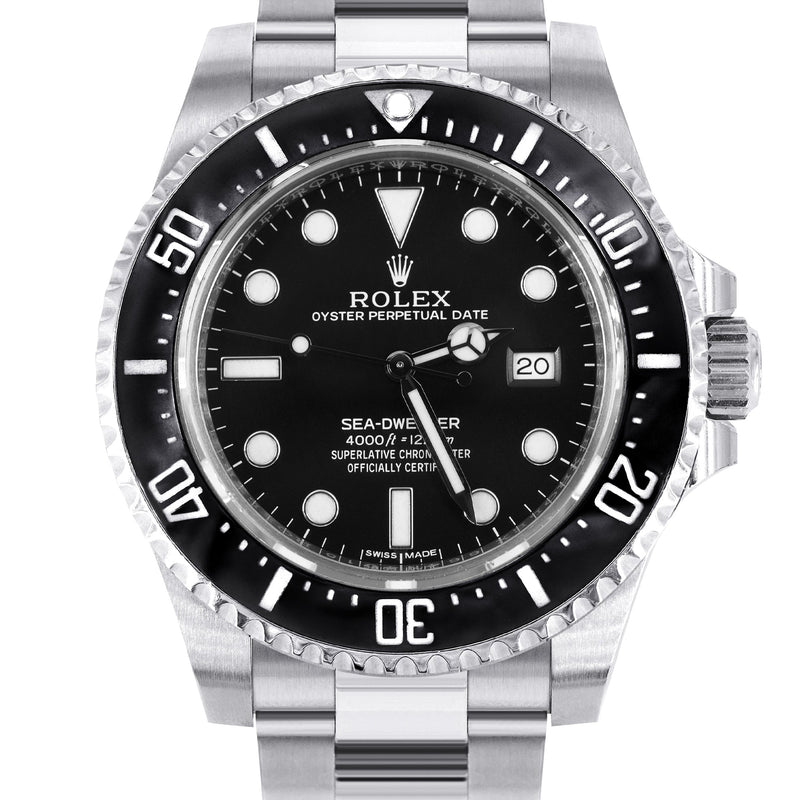 ROLEX SEA-DWELLER 40 MM | STEEL WATCH | OYSTER BAND | CERAMIC BLACK BEZEL
