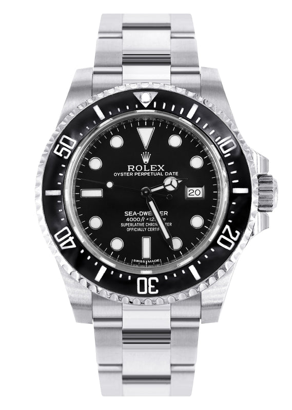 ROLEX SEA-DWELLER 40 MM | STEEL WATCH | OYSTER BAND | CERAMIC BLACK BEZEL