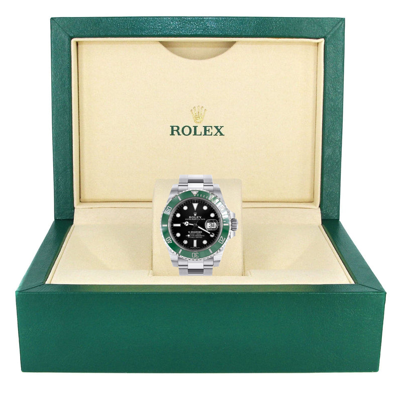 ROLEX SUBMARINER DATE 41 "STARBUCKS" | STEEL WATCH | OYSTER BAND | CERAMIC GREEN BEZEL