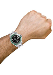 ROLEX SUBMARINER DATE 41 "STARBUCKS" | STEEL WATCH | OYSTER BAND | CERAMIC GREEN BEZEL