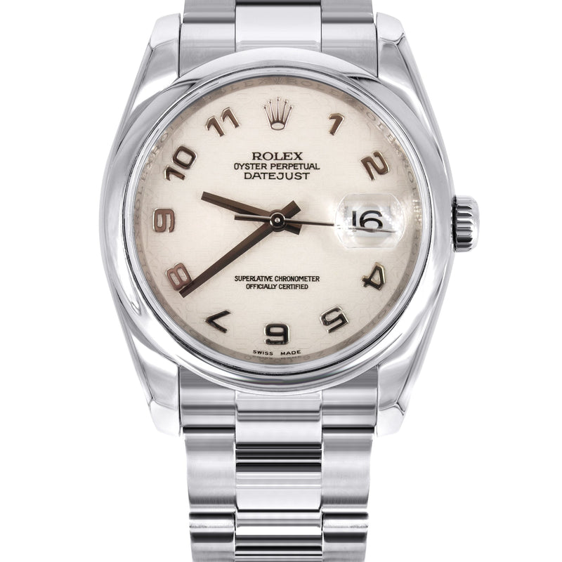ROLEX DATEJUST 36 MM | OYSTER STEEL WATCH