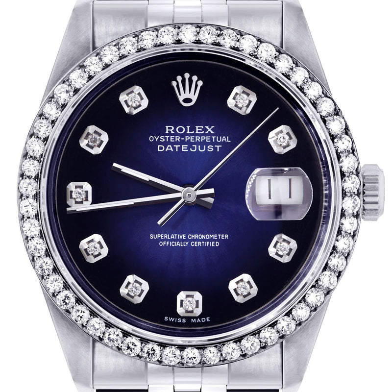 Womens Rolex Datejust Watch 16200 | 36Mm | Blue Dial | Jubilee Band