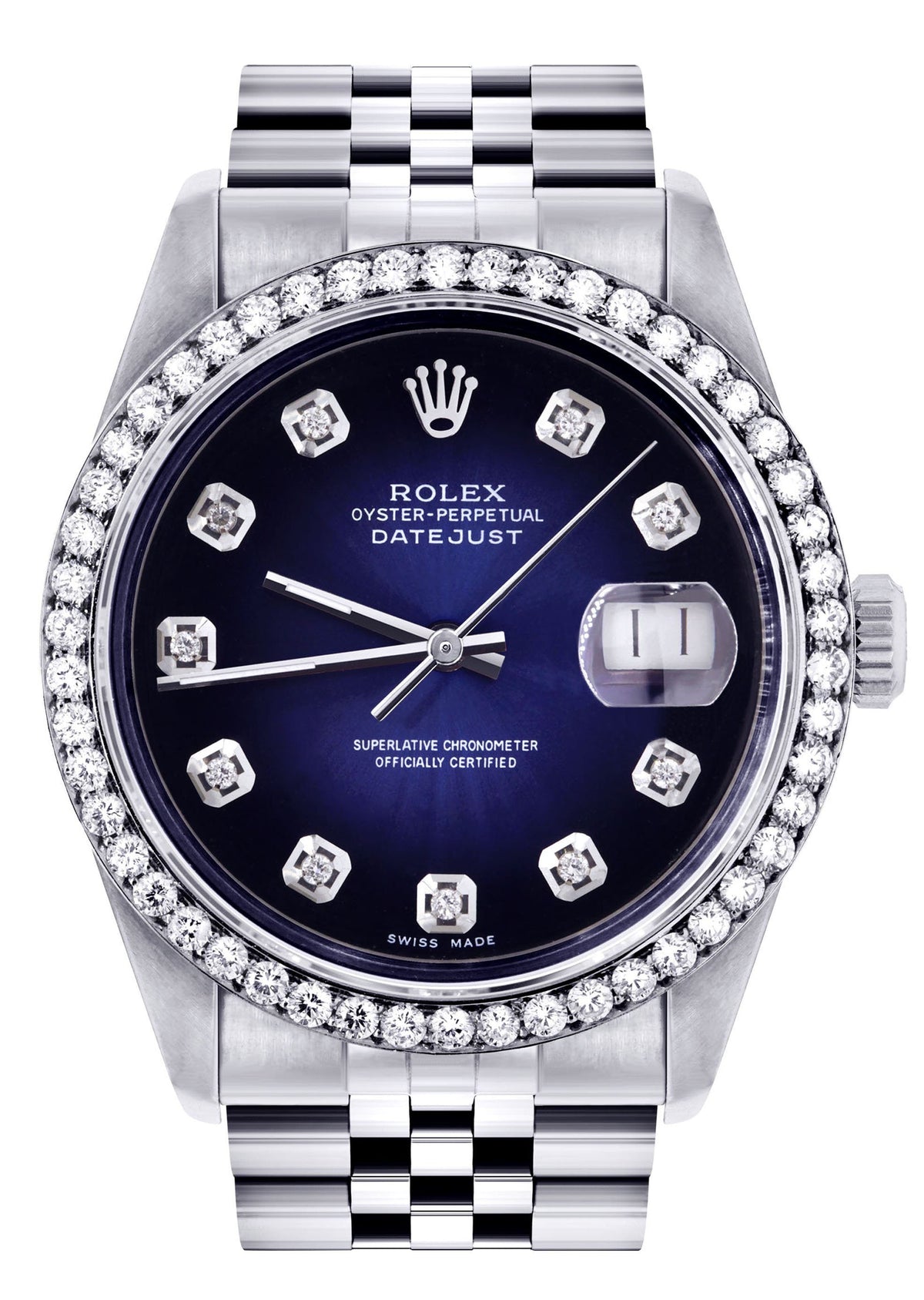 Womens Rolex Datejust Watch 16200 | 36Mm | Blue Dial | Jubilee Band