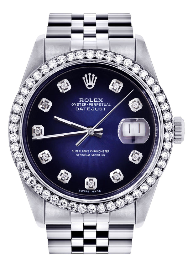 Womens Rolex Datejust Watch 16200 | 36Mm | Blue Dial | Jubilee Band