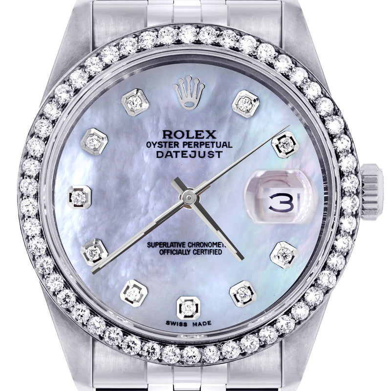 Womens Rolex Datejust Watch 16200 | 36Mm | Mother of Pearl Dial | Jubilee Band