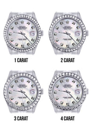 116200 | Hidden Clasp | Diamond Rolex Datejust Watch | 36Mm | White Mother Of Pearl Dial | Jubilee Band