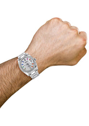 116200 | Rolex Datejust Watch | 36Mm | Color Baguettes Dial | Oyster Band