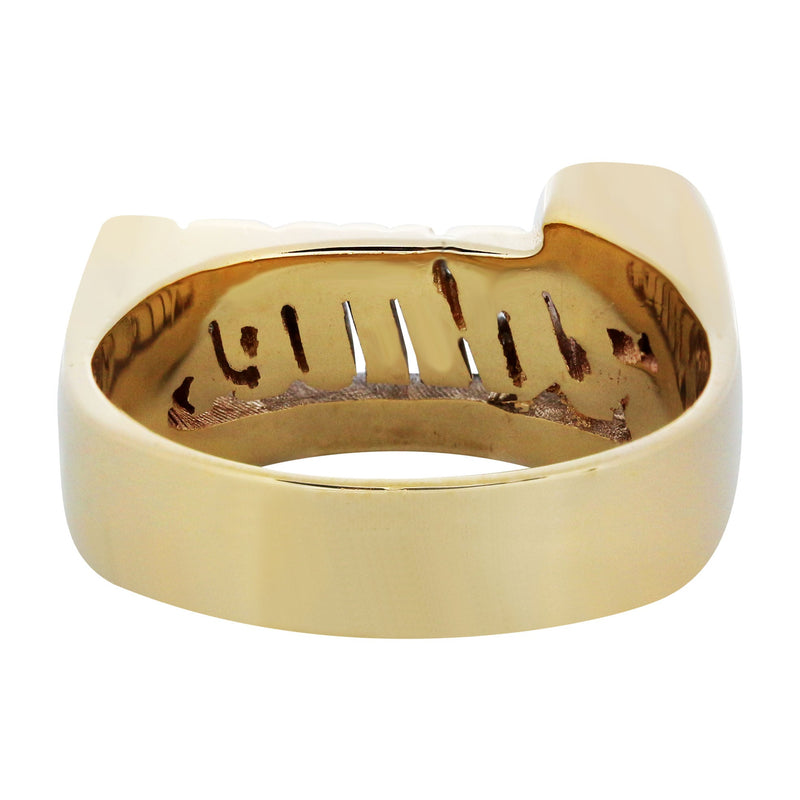 14K Diamond Gold Name Ring | Appx. 14.8 Grams