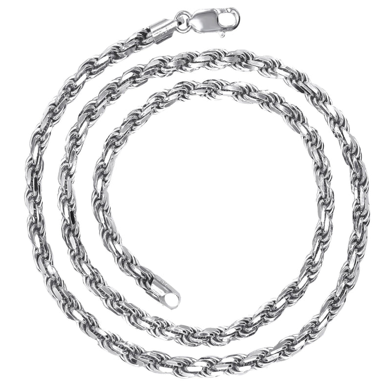 Silver Chain - Mens White Chain / Rope Chain