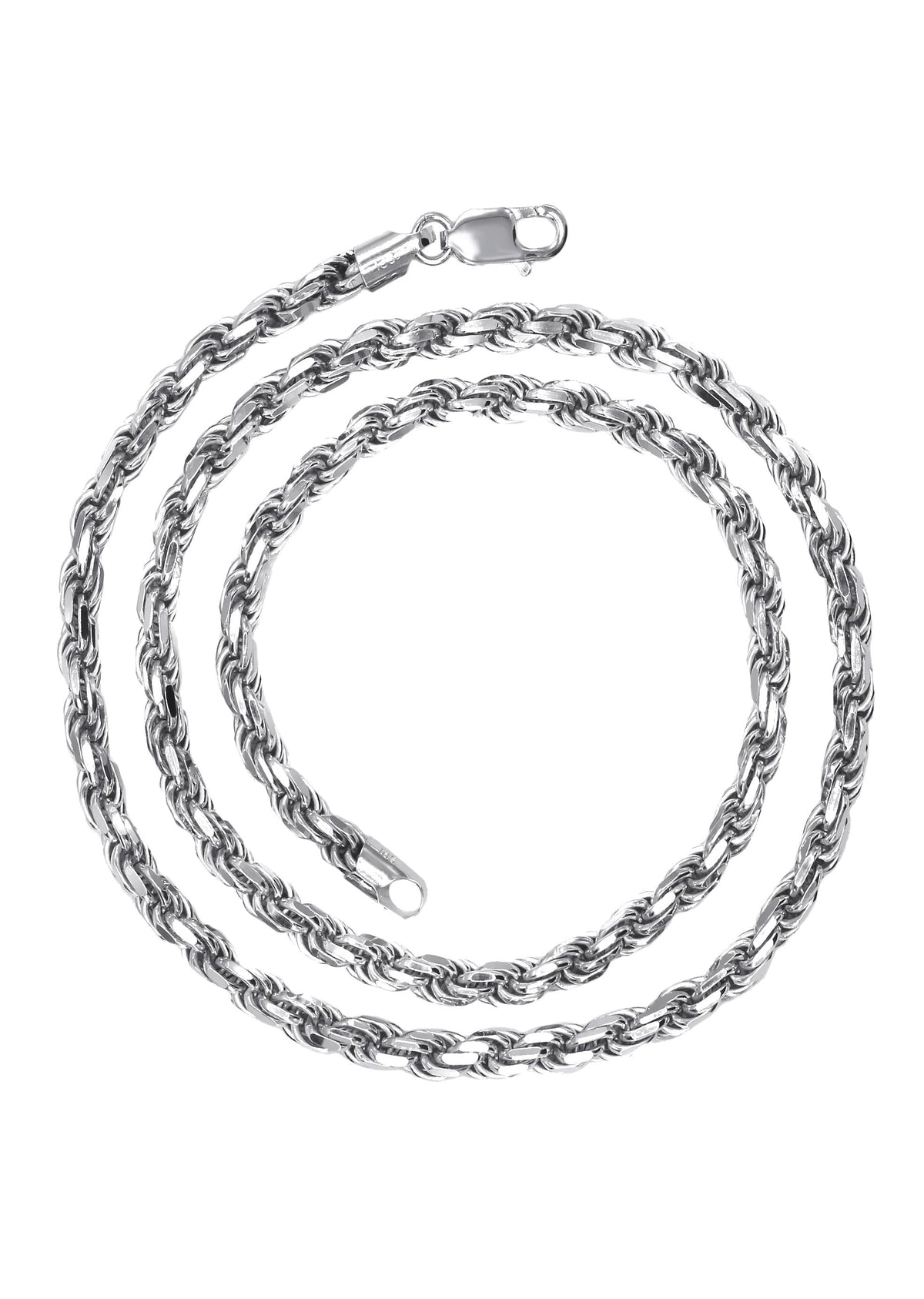 Silver Chain - Mens White Chain / Rope Chain