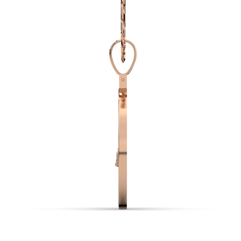 Men's VVS Lab Diamond Customizable Rose Gold Last Supper Necklace Pendant
