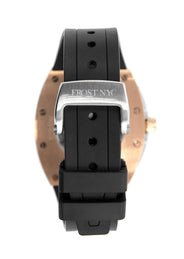 Frost NYC Mens Watch - Automatic Skeleton Rose Sport Watch | FRST-01-RC | Black