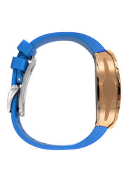 Frost NYC Mens Watch - Automatic Skeleton Rose Sport Watch | FRST-01-RC | Blue