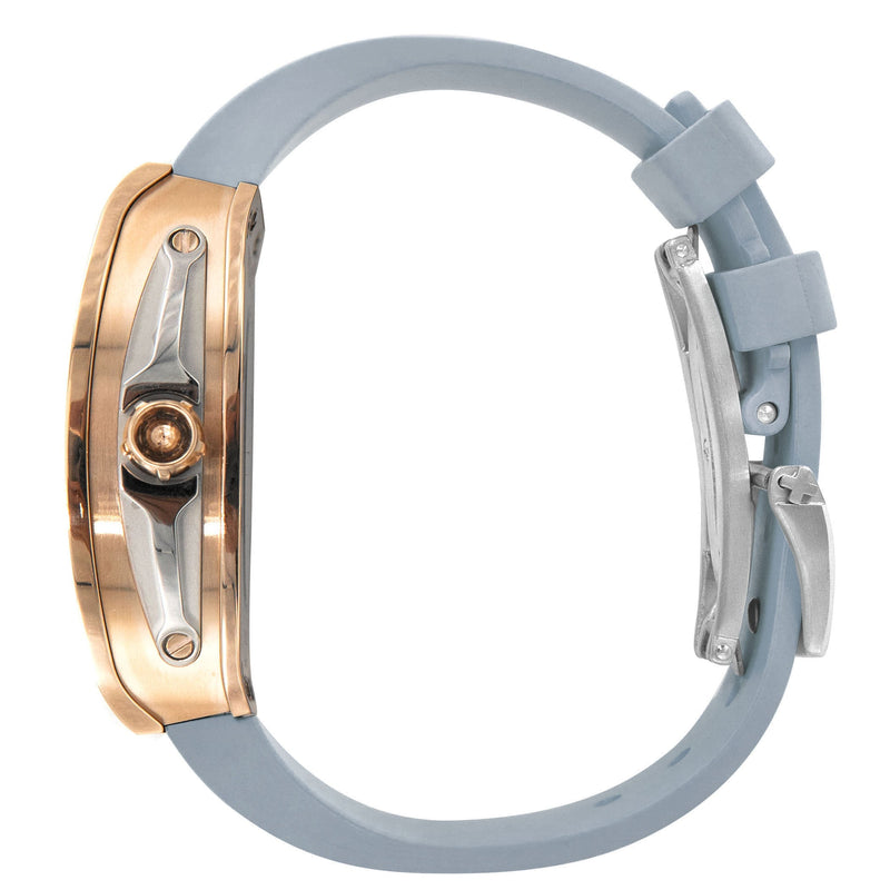 Frost NYC Mens Watch - Automatic Skeleton Rose Sport Watch | FRST-01-RC | Gray