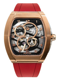 Frost NYC Mens Watch - Automatic Skeleton Rose Sport Watch | FRST-01-RC | Red