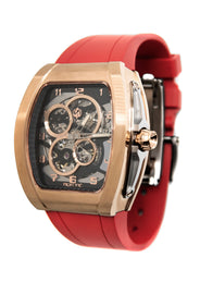 Frost NYC Mens Watch - Automatic Skeleton Rose Sport Watch | FRST-01-RC | Red