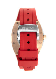 Frost NYC Mens Watch - Automatic Skeleton Rose Sport Watch | FRST-01-RC | Red