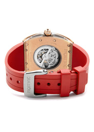 Frost NYC Mens Watch - Automatic Skeleton Rose Sport Watch | FRST-01-RC | Red
