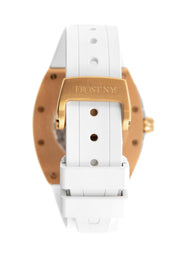 Frost NYC Mens Watch - Automatic Skeleton Rose Sport Watch | FRST-01-RC | White