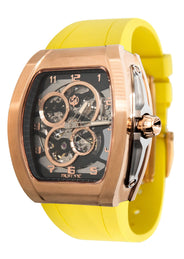 Frost NYC Mens Watch - Automatic Skeleton Rose Sport Watch | FRST-01-RC | Yellow