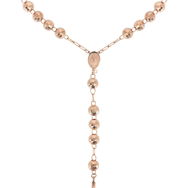 Rosary Rose Gold Chain 10K