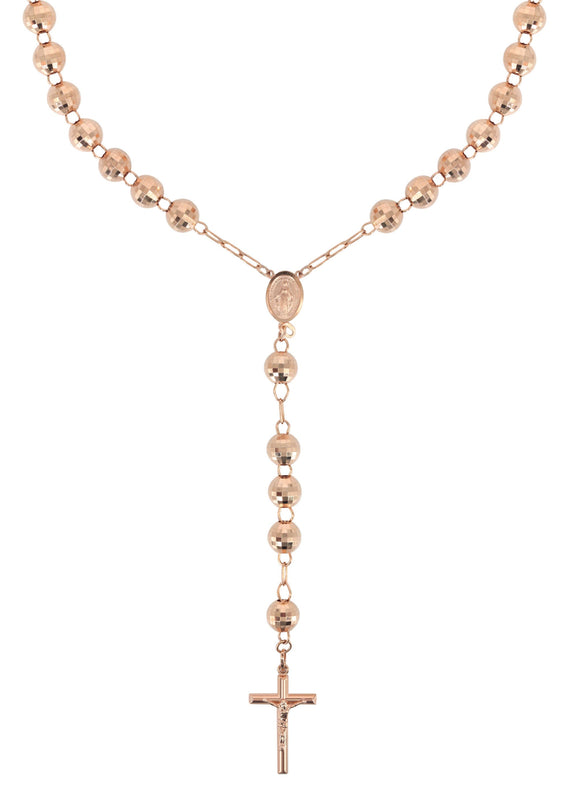 Rosary Rose Gold Chain 10K