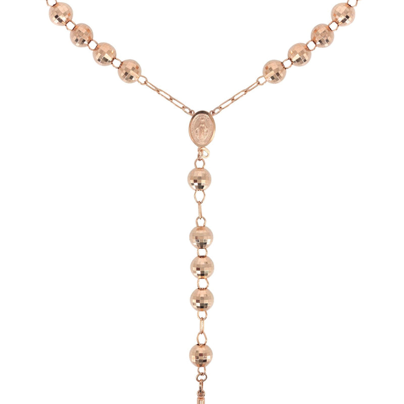 14K Rose Gold Rosary Chain