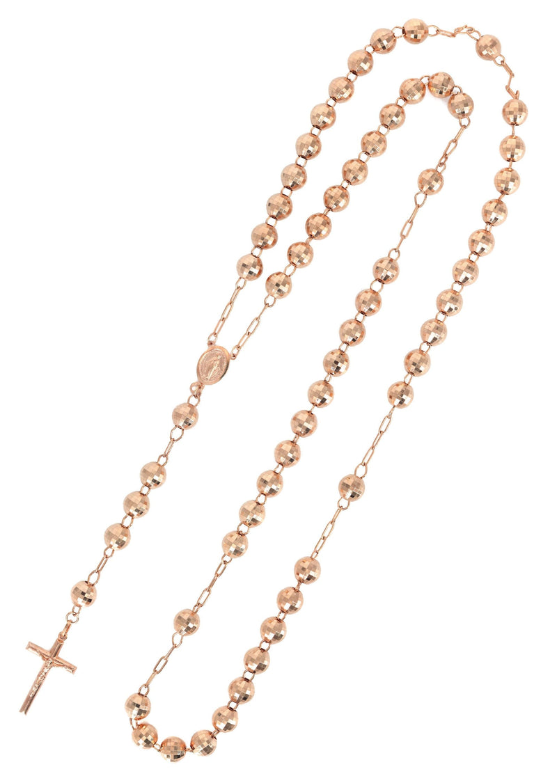 14K Rose Gold Rosary Chain
