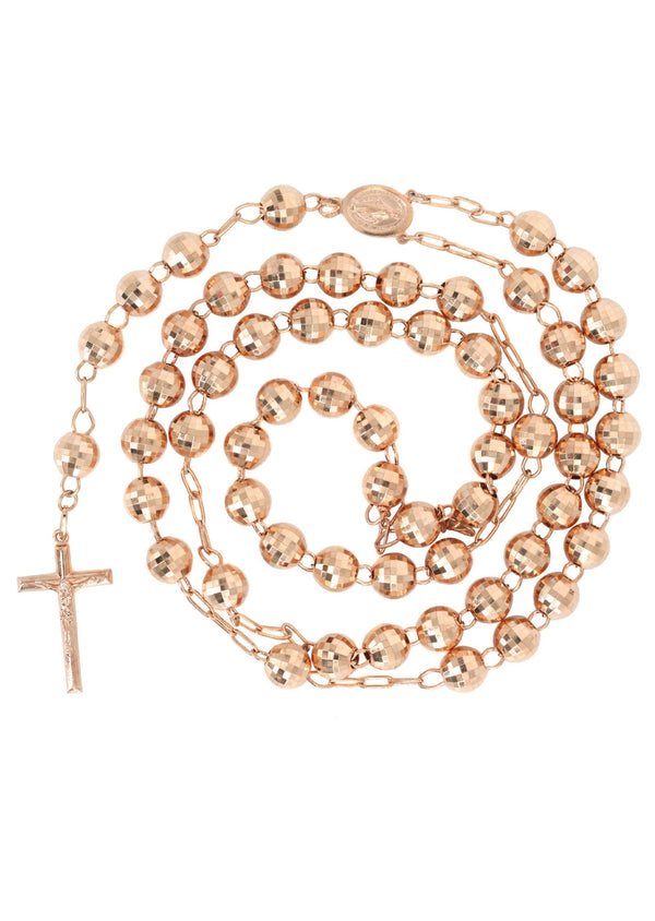 Rosary Rose Gold Chain 10K
