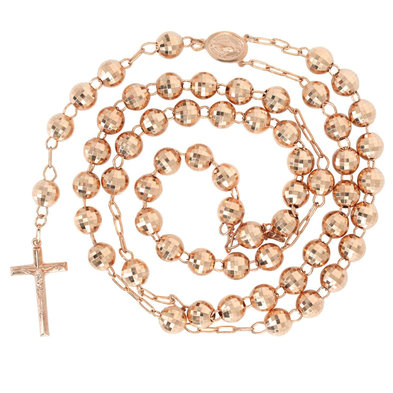14K Rose Gold Rosary Chain