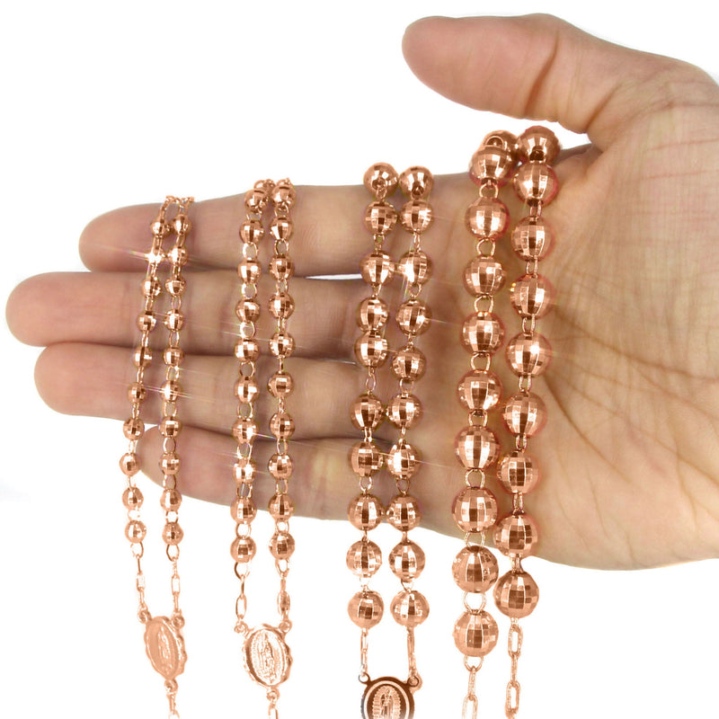 Rosary Rose Gold Chain 10K