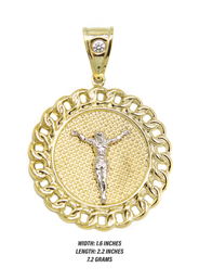 10K Gold Jesus Pendant | 7.2 Grams